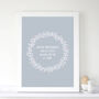 Personalised 'Floral' Baby Birth Print, thumbnail 2 of 6