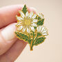 Daisy Flower Enamel Pin Badge, thumbnail 7 of 10