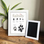 Framed Family Finger/Paw Print Frame With Ink Kit, thumbnail 1 of 9