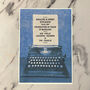 Personalised Typewriter Print, thumbnail 1 of 2