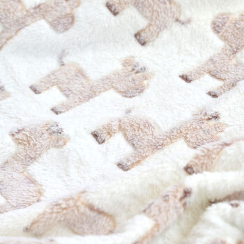 Personalised Baby Giraffe Blanket | Embroidered Name, 6 of 8