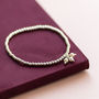 30th Birthday Pearl Charm Beaded Bracelet, thumbnail 6 of 9