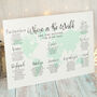 Where In The World Wedding Table Seating Plan, thumbnail 5 of 11
