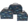 Set Of Three Shark Suitcases, thumbnail 3 of 4