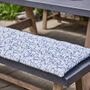 Oakwood Leaf Print Bench Cushion, thumbnail 1 of 5