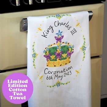 King Charles Coronation Day Tea Towel, 2 of 2