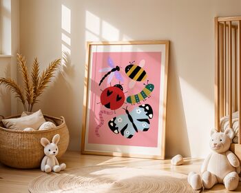 Colourful Bug Art Print, 8 of 8