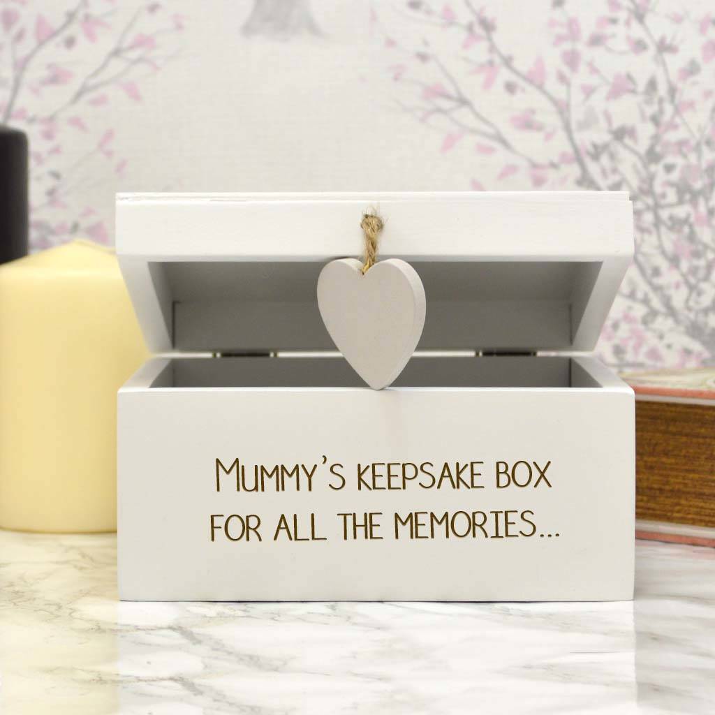 Personalised Square Trinket Box Gift For Mum By