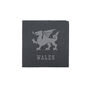 No Place Like Wales 'Wales' Square Slate Coaster | Tableware | Home Decor | Welsh Gift, thumbnail 2 of 2