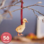 Easter Duckling Hanging Wooden Easter Tree Decoration, thumbnail 1 of 10