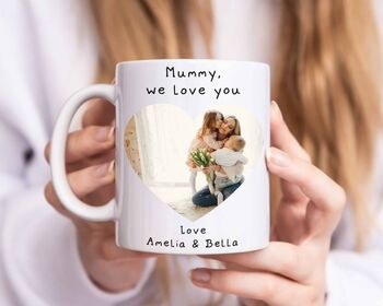 Personalised Love Heart Photo Mug, 2 of 2
