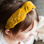 Personalised Embroidered Velvet Headband, thumbnail 4 of 12