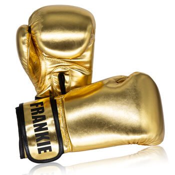 Personalised Kids Boxing Gloves 6oz Golden, 3 of 4