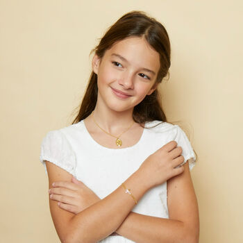 Childs Miraculous Medal Necklace Sterling Silver Or 18ct Gold Plated – Christening Or First Holy Communion Gift, 7 of 10