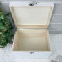 Personalised White Wooden Santa Hat Paws Pet Christmas Eve Box Three Sizes 22cm | 27cm | 30cm, thumbnail 5 of 8