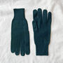 Fair Trade Luxury Soft Fine Knit Merino Mens Gloves, thumbnail 9 of 12