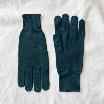 Fair Trade Luxury Soft Fine Knit Merino Mens Gloves, 9 of 12