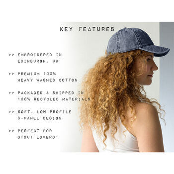 Vintage Toucan Embroidered Washed Cotton Hat, 7 of 8