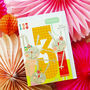 Rabbits 3rd Birthday Card, thumbnail 4 of 4