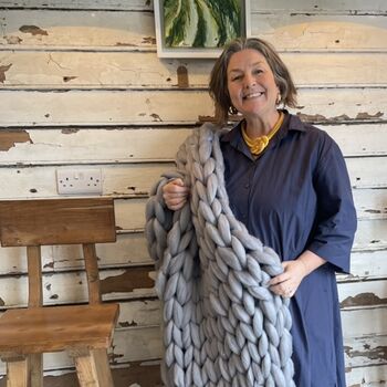 Chunky Blanket Arm Knitting Kit, 7 of 10