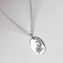 Sterling Silver May Birth Flower Necklace, thumbnail 3 of 7