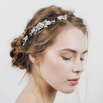Small Crystal And Pearl Wedding Comb Lucia, 7 of 7