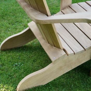 Personalised Wooden Lounger Chair, 4 of 5