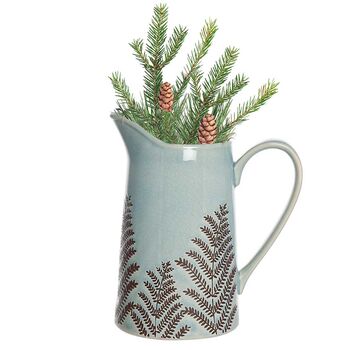 Fern Blue Botanical Ceramic Vase Gift, 2 of 9