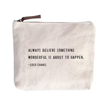 Inspirational Quote Make Up Or Wash Bag, 4 of 4