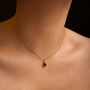 Smoky Quartz Owner Necklace And Pet Collar Charm Set, thumbnail 3 of 7