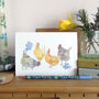 Hens And Forget Me Nots Decorative Mini Wall Plates, thumbnail 7 of 7