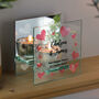 Personalised Hearts Mirrored Glass Tealight Holder, thumbnail 2 of 2