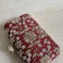Maroon Handcrafted Rectangular Clutch Bag, thumbnail 2 of 9