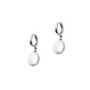 Treated Freshwater Cultured Baroque Pearl Hoop Earrings, thumbnail 4 of 5