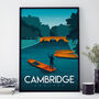 Cambridge River Cam Art Print, thumbnail 2 of 4