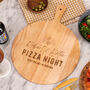 Personalised Pizza Night Paddle Wooden Serving Board, thumbnail 4 of 4