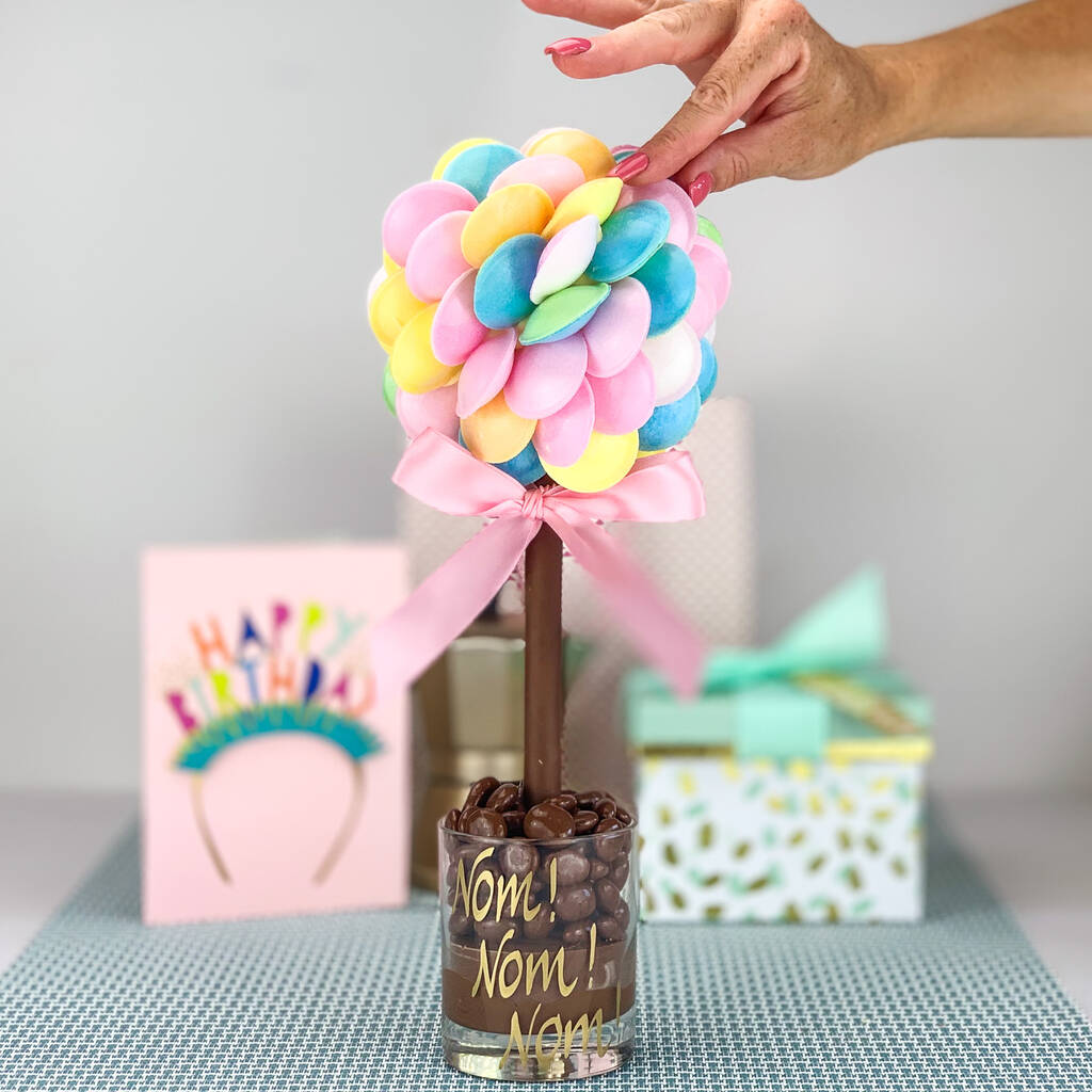Personalised Flying Saucer Sweet Tree By Sweet Trees
