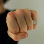 Personalised Initials Large Square Silver Signet Ring, thumbnail 3 of 11
