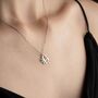 Spider Web Initial Necklace In Sterling Silver, thumbnail 3 of 8