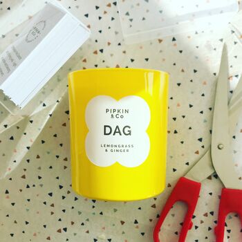 'Dag' Lemongrass And Ginger Scented Soy Candle, 8 of 8