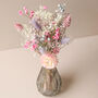 Winter Blush Dried Flower Posy With Vase, thumbnail 2 of 3