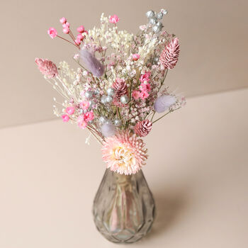 Winter Blush Dried Flower Posy With Vase, 2 of 3