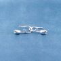 Sterling Silver 925 Tulip Hook Earrings, thumbnail 4 of 6