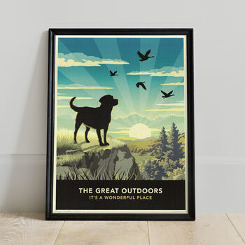 Scenic Dog Lovers Gift. Labrador Limited Edition Print, 5 of 8