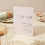 Wedding Cards And Gifts Table Sign A4 Minimal Script, thumbnail 1 of 5