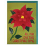 Poinsettia Christmas Card, thumbnail 1 of 2