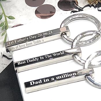 Fathers Day Dad Bar Keyring, 7 of 10