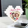 Personalised Heart Shaped Lego Style Photo Puzzle Block, thumbnail 1 of 4