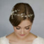 Sylvie Crystal And Pearl Wedding Hair Vine Bridal Comb, thumbnail 7 of 12