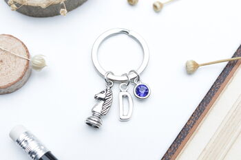 Personalised Chess Keyring Chess Lover Gift, 2 of 9